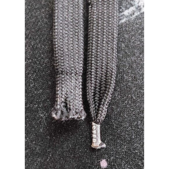 Hollister Hoodie Black Graphic Galaxy Mens Medium Paint Splatter Streetwear - Picture 2 of 6